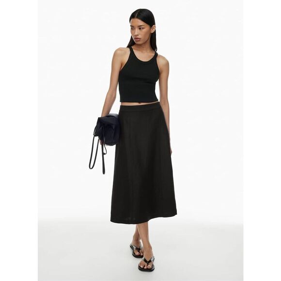 Aritzia Babaton Merit Linen Skirt size 12 - Picture 1 of 13